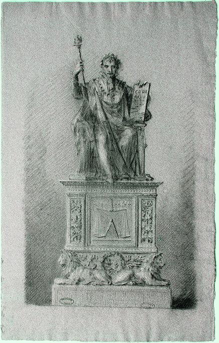 Monument à Napoléon par Proudhon, bibliothèque Thiers, DM 386