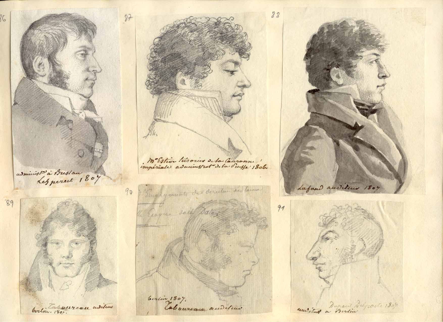 Page du carnet d'Houdetot