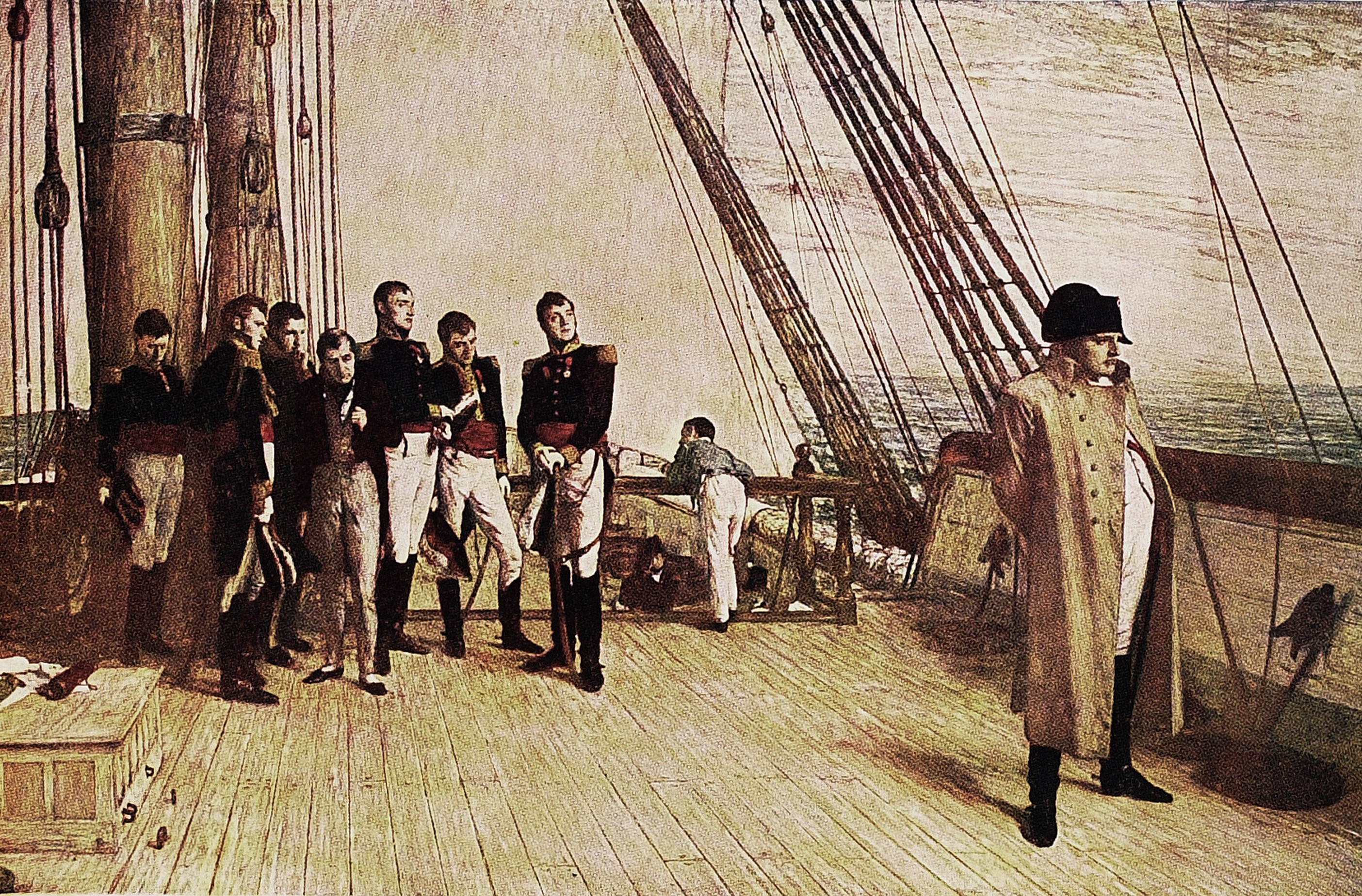 Napoleon à bord du Bellerophon