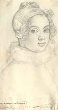 Portrait de Mme Letellier, sour d'Alexandre Dumas