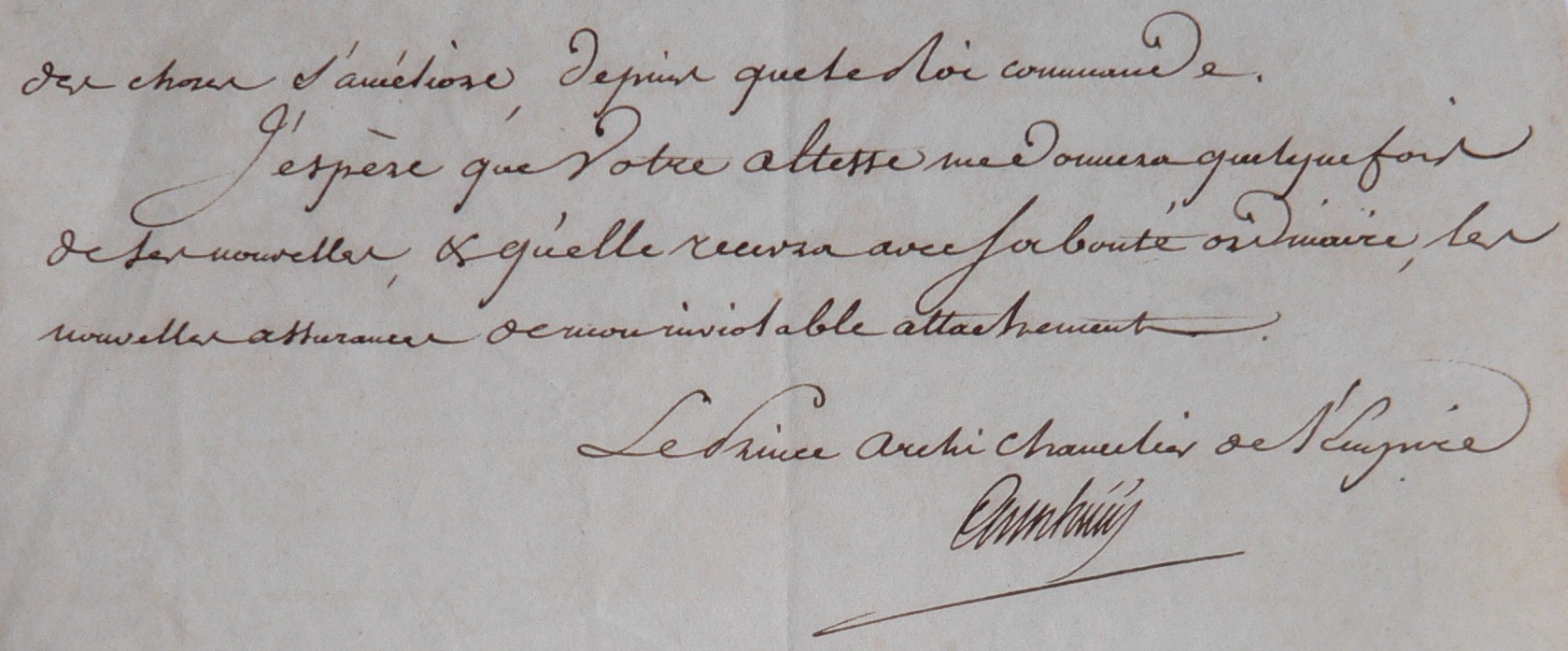 Signature de Cambacérès